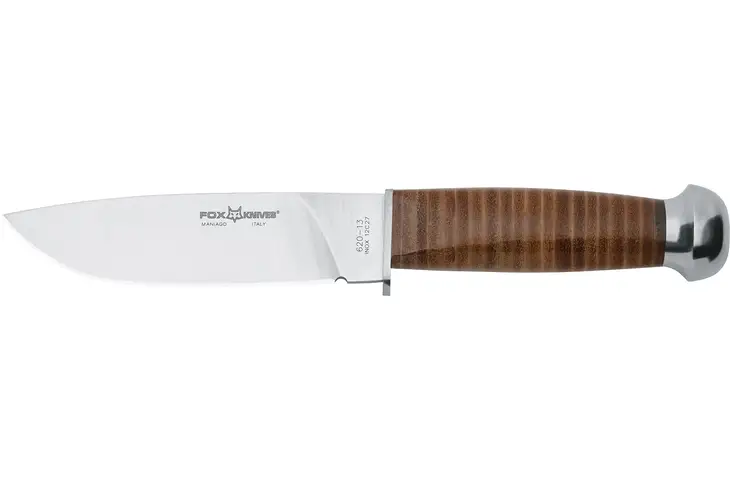 Boker 621/13 Fox Leather Hunter Drop Fixed Blade Knife - view 2